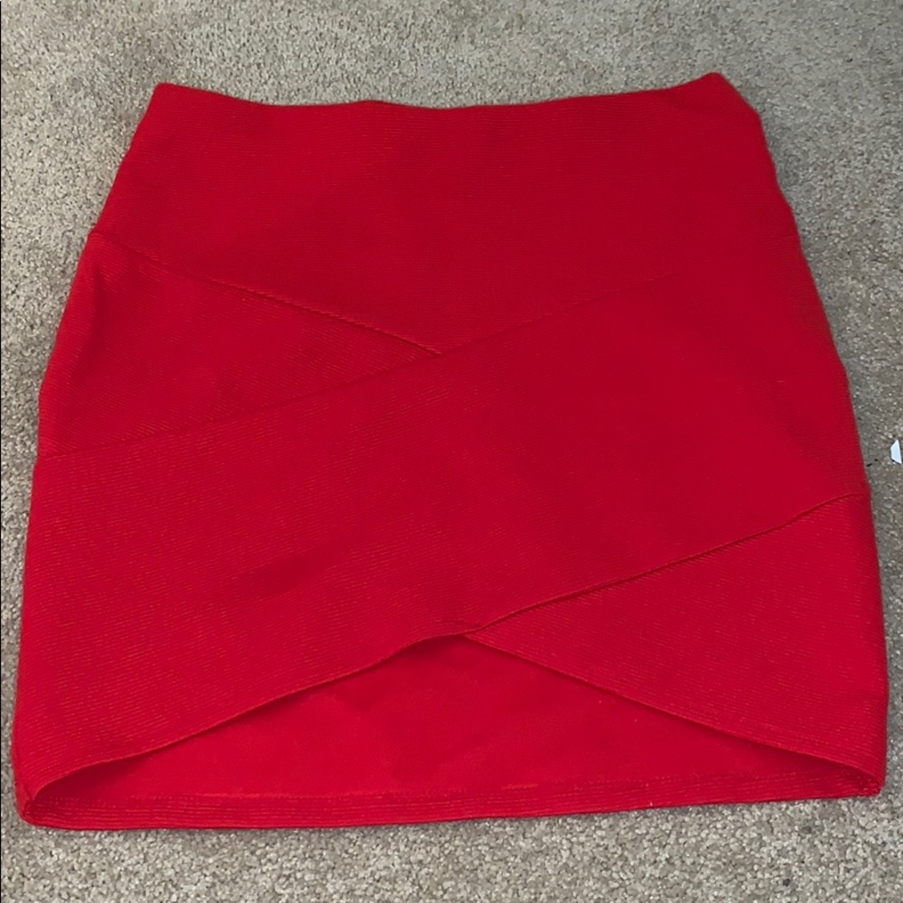 Red skirt